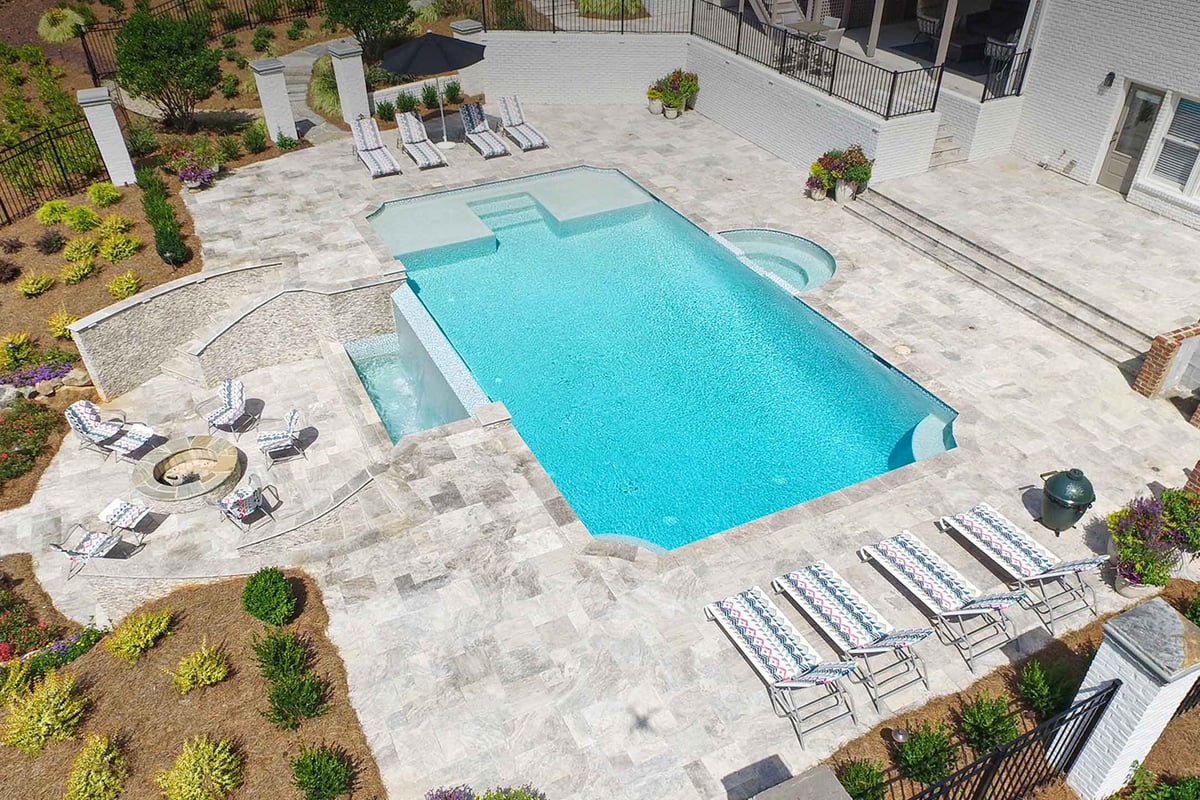 Soft White Pool Pavers